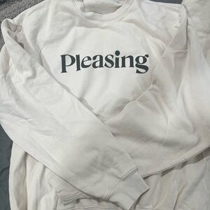 Pleasing by Harry Styles XL Cream Crewneck Sweatshirt NWOT